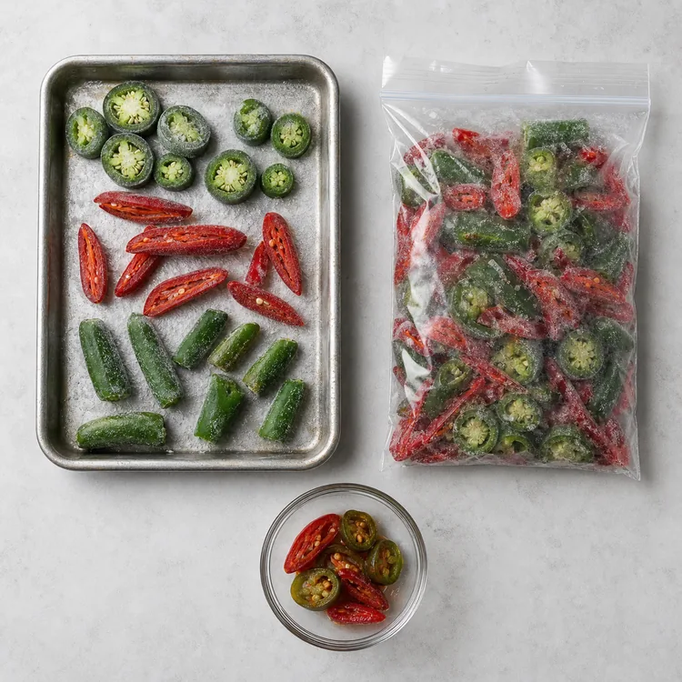 can-you-freeze-hot-peppers-chili-serrano-and-more-03-tray-freezing-method can-you-freeze-hot-peppers-chili-serrano-and-more-03-tray-freezing-method